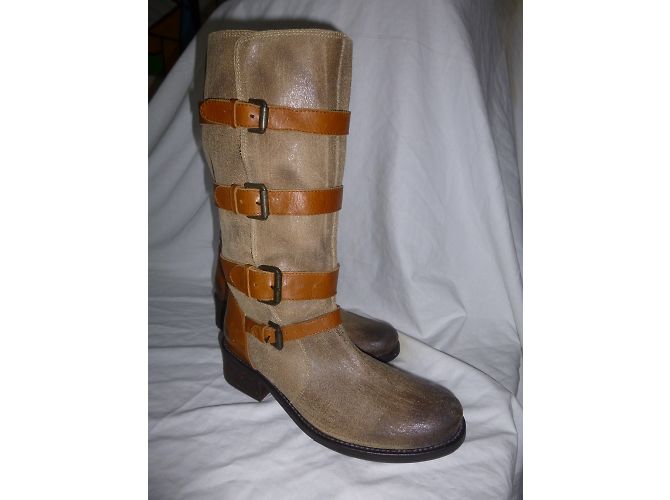 Balmain Lederstiefel Sand Farbe Größe 37 - Ansicht 2