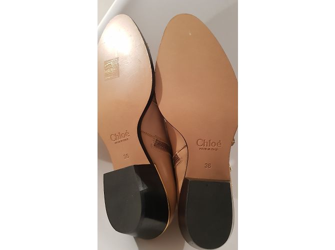 Botines Chloé Susanna de piel beige - vista 5