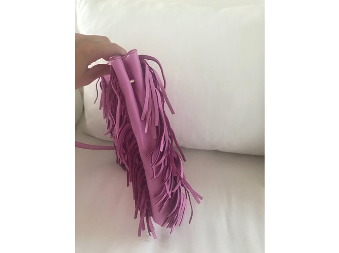 Maje M Tasche aus rosa Leder Pink - Ansicht 3