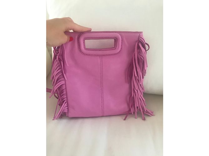 Maje M Tasche aus rosa Leder Pink - Ansicht 4