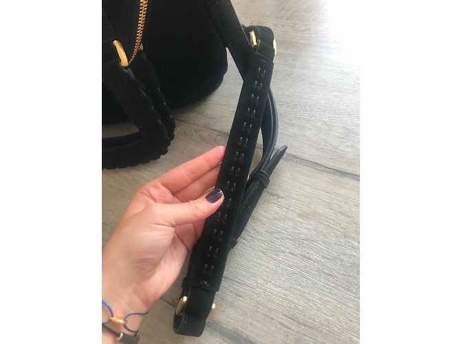Borsa a mano Barbara Bui in pelle di cervo nera Nero - vista 5