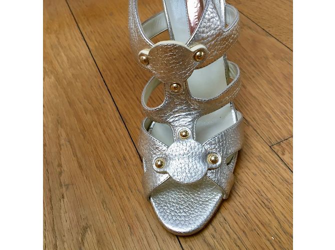 Sandali Rupert Sanderson in pelle dorata D'oro - vista 2