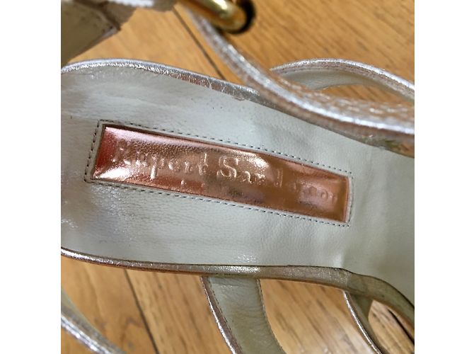 Sandali Rupert Sanderson in pelle dorata D'oro - vista 8