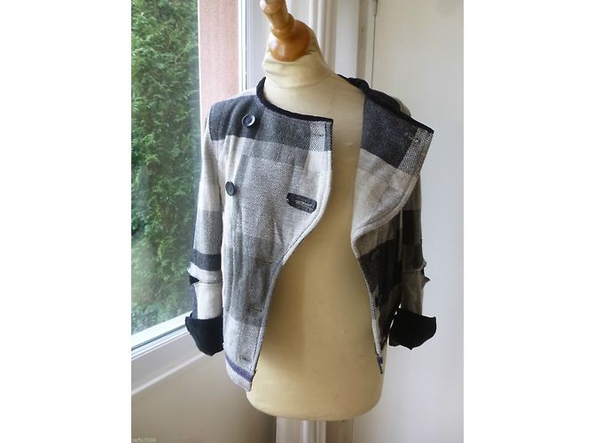 Marithé et François Girbaud Wolljacke Karo Muster - Ansicht 4