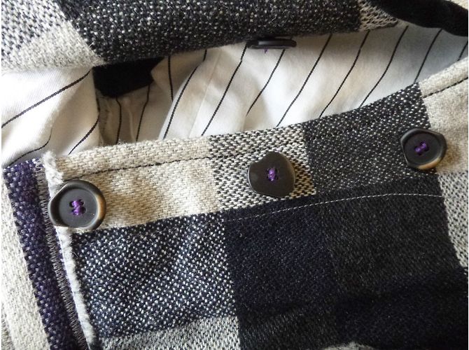 Marithé et François Girbaud Wolljacke Karo Muster - Ansicht 7