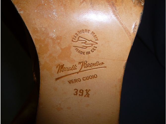 Autre Marque Botines MURATTI FLORENTINO de piel Caramelo - vista 8