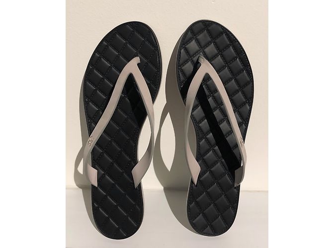Chanel Sandalen Schwarz Beige - Ansicht 7