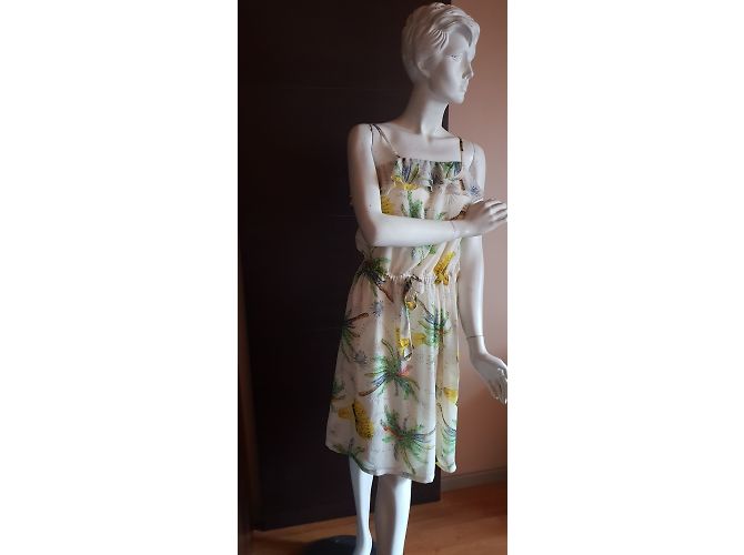 Autre Marque Gelbes Sommerkleid mit Trägern - Ansicht 2