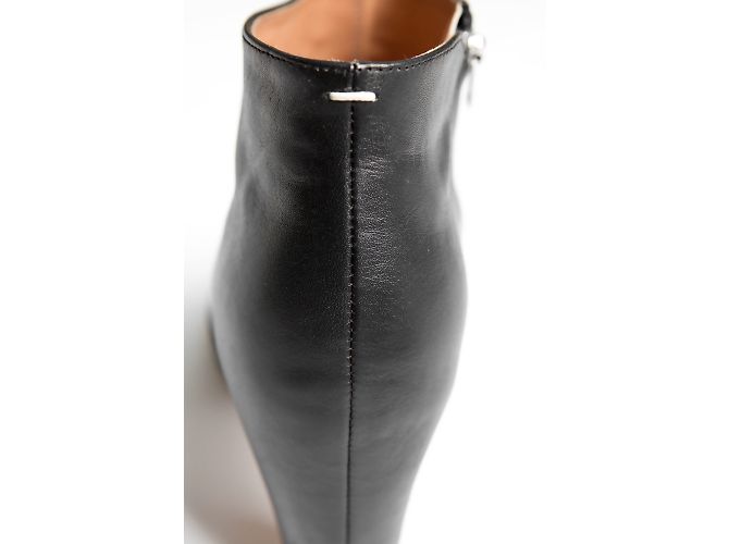 Maison Martin Margiela botines de punta abierta con cremallera Negro - vista 4