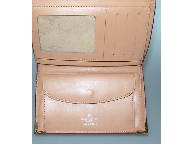 Louis Vuitton portafoglio Rosa Beige - vista 4