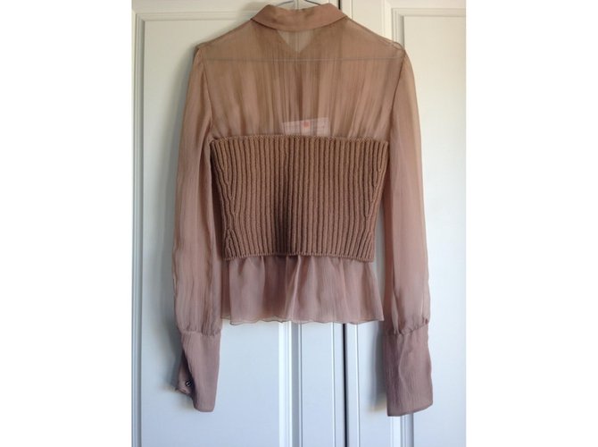 Prada Seidenbluse Beige - Ansicht 2