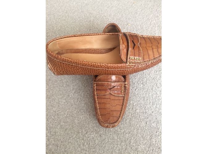 Prada Driver Beige Exotisches Leder 37 - Ansicht 2