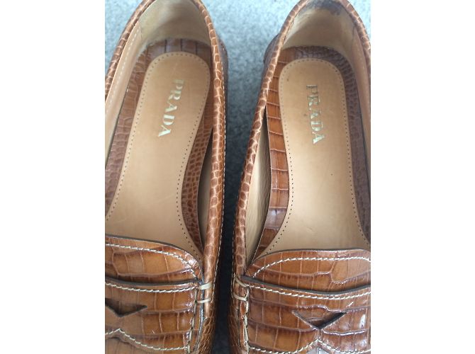 Prada Driver Beige Exotisches Leder 37 - Ansicht 4