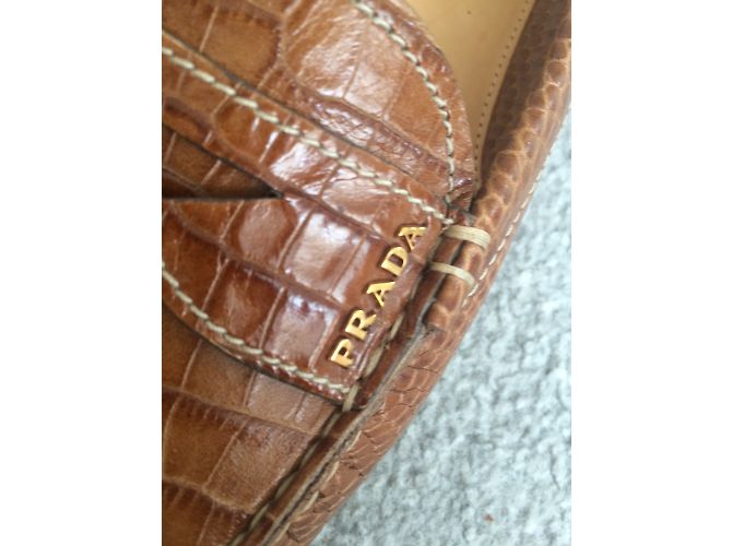 Prada Driver Beige Exotisches Leder 37 - Ansicht 6