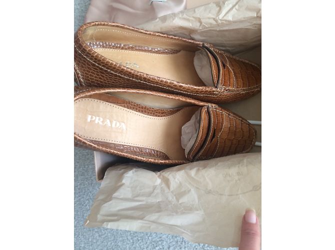 Prada Driver Beige Exotisches Leder 37 - Ansicht 7