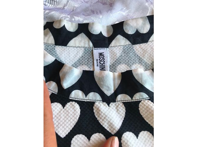 Vestido Moschino de algodón negro y blanco - vista 3