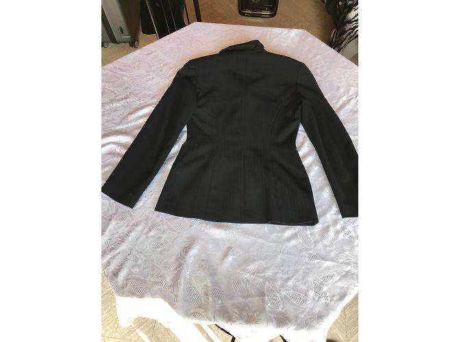 Chaqueta Irene Van Ryb de algodón negro Talla 38 - vista 3