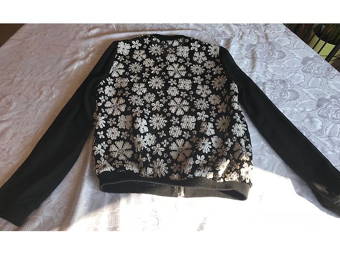 Autre Marque Giacca By Clara Bianca e Nera Nero Bianco - vista 4