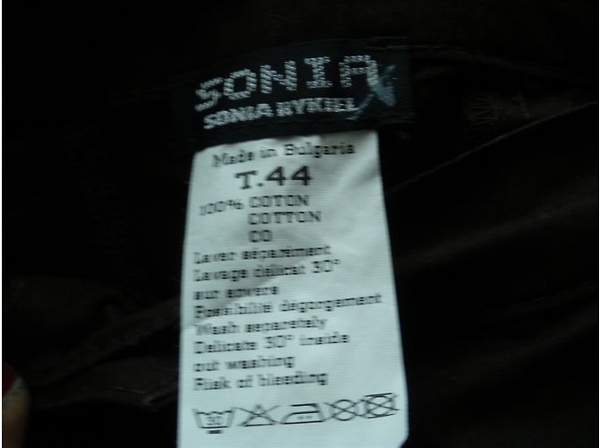 Sonia By Sonia Rykiel Pantalones de algodón marrón Castaño - vista 3
