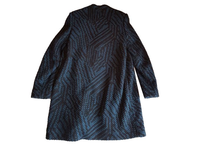 Ba&Sh Weste aus Wolle Marineblau - Ansicht 2