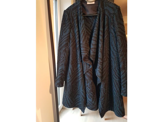 Ba&Sh Weste aus Wolle Marineblau - Ansicht 3