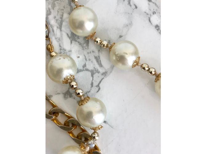 Chanel Vintage lange Halskette Golden - Ansicht 7