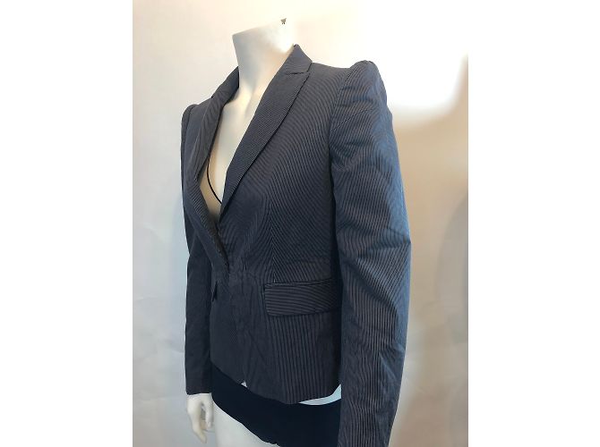 Giacca Sportmax in cotone a righe blu - vista 11