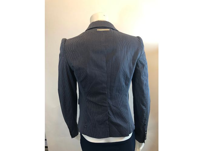 Giacca Sportmax in cotone a righe blu - vista 12