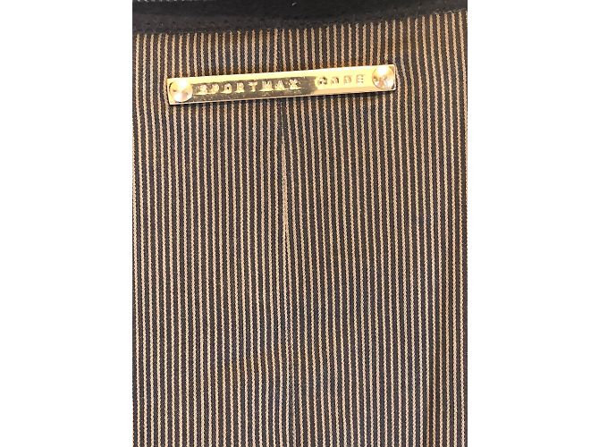 Giacca Sportmax in cotone a righe blu - vista 3