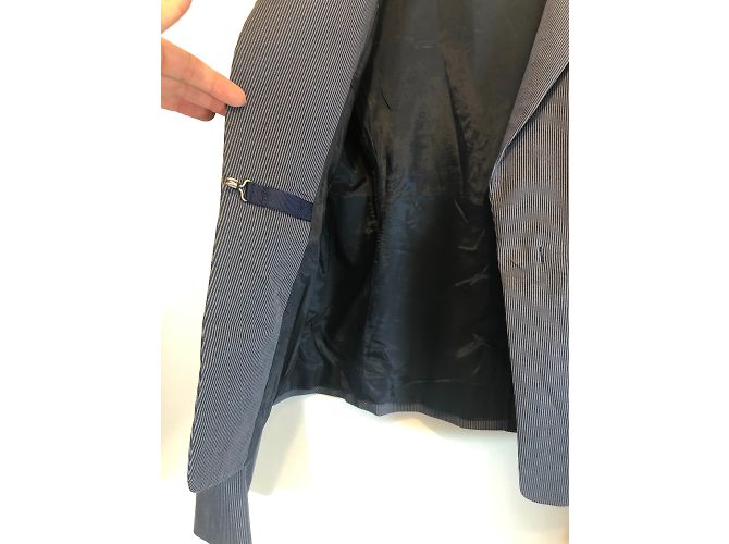 Giacca Sportmax in cotone a righe blu - vista 5
