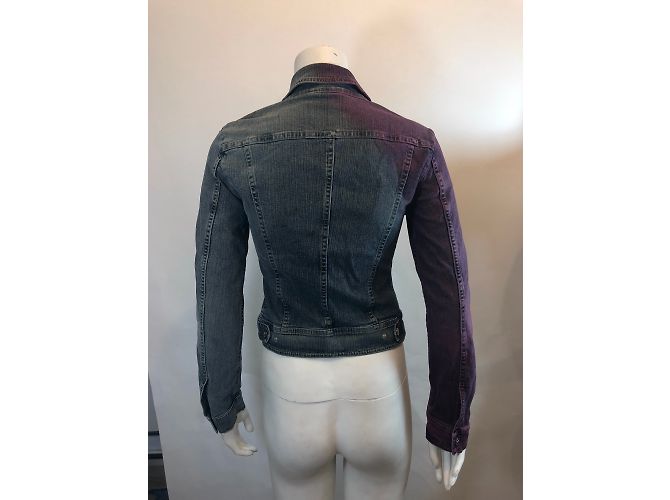 Chaqueta vaquera Versace azul de algodón - vista 5