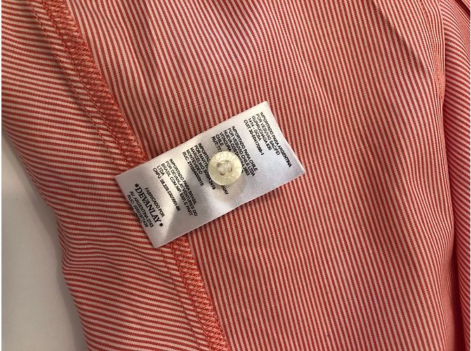 Lacoste Langarmhemd Weiß Rot Baumwolle 38EU - Ansicht 12