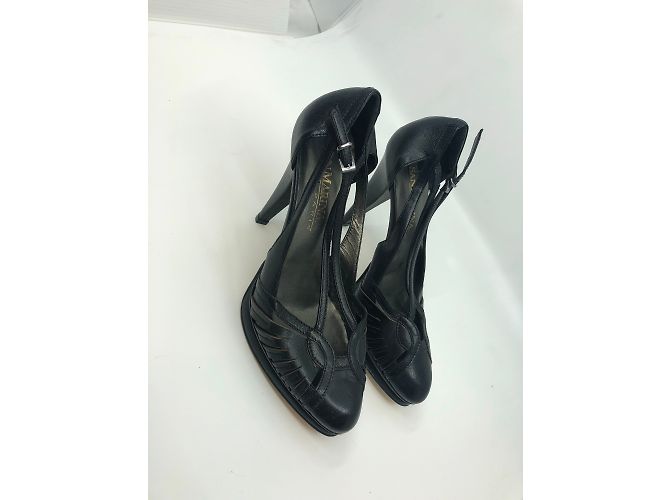 Autre Marque Décolleté San Marina in pelle nera Nero - vista 3