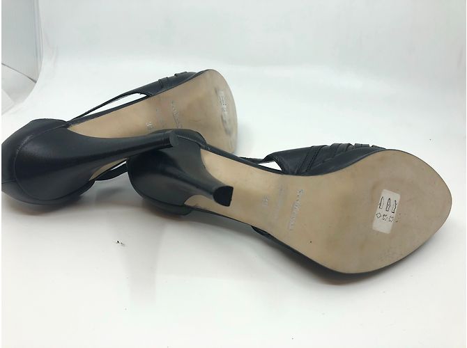 Autre Marque Décolleté San Marina in pelle nera Nero - vista 9