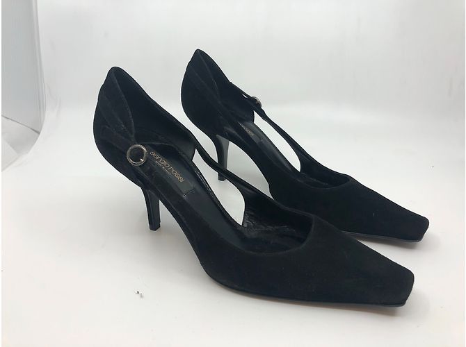 Décolleté Sergio Rossi in camoscio nero taglia 39 - vista 2