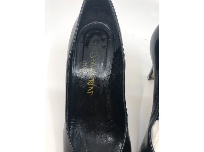 Décolleté Yves Saint Laurent in vernice nera Nero - vista 2