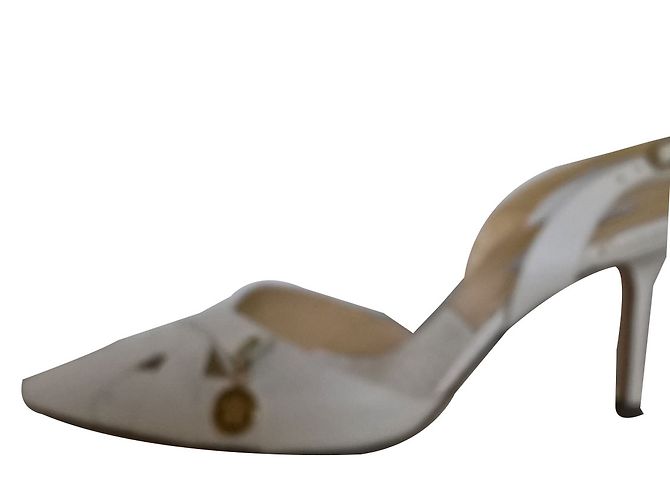 Décolleté Gianni Versace in pelle bianca 37 IT Bianco - vista 2