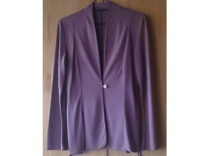 Autre Marque Orna Farho Lange Jacke Weinperle Viskose Größe 36 Pink - Ansicht 2