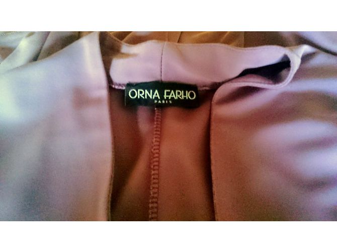 Autre Marque Orna Farho Lange Jacke Weinperle Viskose Größe 36 Pink - Ansicht 4
