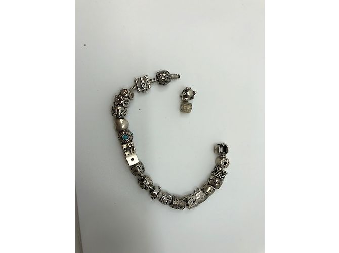 Autre Marque Bracciale con ciondoli in argento 20 cm - vista 3