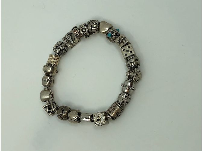 Autre Marque Bracciale con ciondoli in argento 20 cm - vista 5