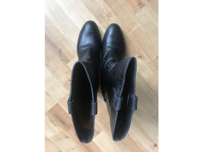 Botas Camargue Sartore en piel negra Negro - vista 3