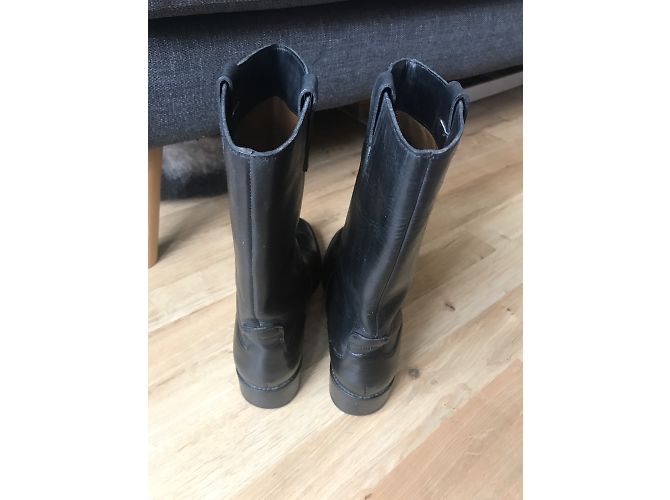 Botas Camargue Sartore en piel negra Negro - vista 4