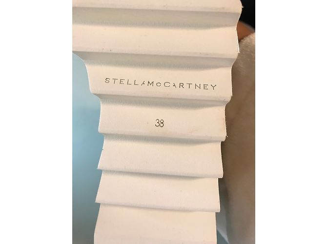 Stella Mc Cartney Stella McCartney Elyse Platform Derby Clogs White Blue Light Brown Leather - view 4