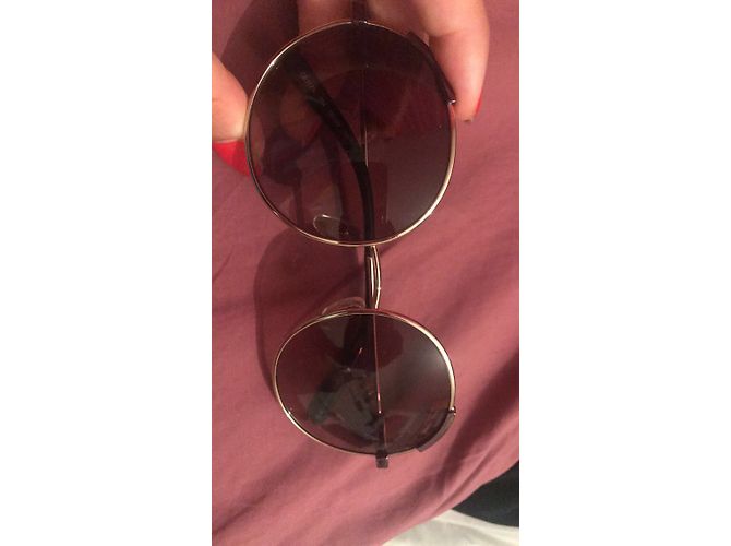 Gafas de sol Chloé 2018 redondas de metal dorado bronce Marrón claro - vista 2