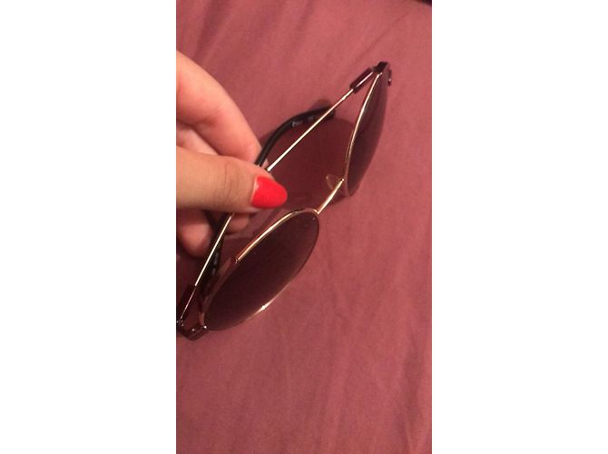 Gafas de sol Chloé 2018 redondas de metal dorado bronce Marrón claro - vista 4