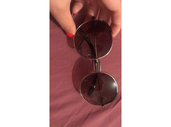 Gafas de sol Chloé 2018 redondas de metal dorado bronce Marrón claro - vista 5