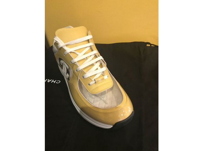 Chanel scarpe da ginnastica Giallo - vista 2