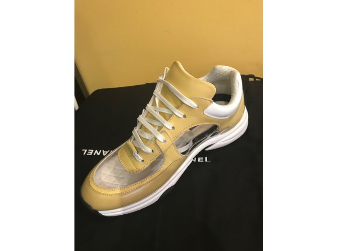 Chanel scarpe da ginnastica Giallo - vista 3
