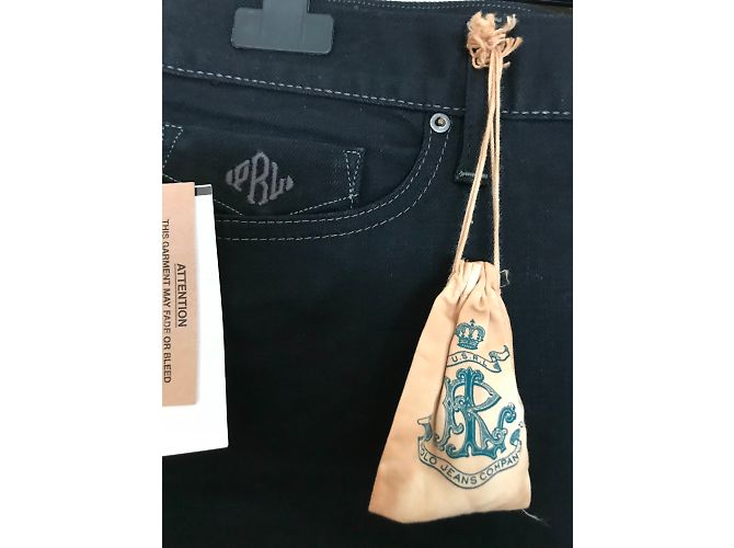 Falda de denim negro Ralph Lauren Talla 40 - vista 2